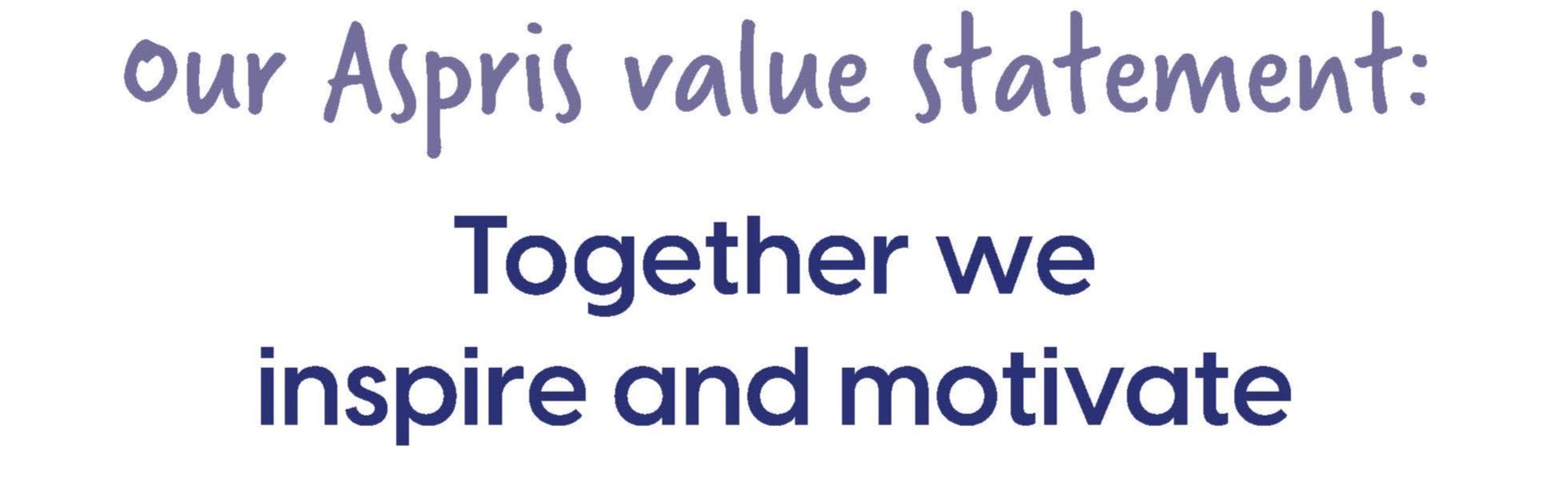 Our Aspiris value statement